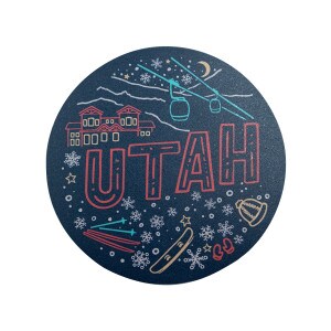 Utah Winter Sticker - 4in.